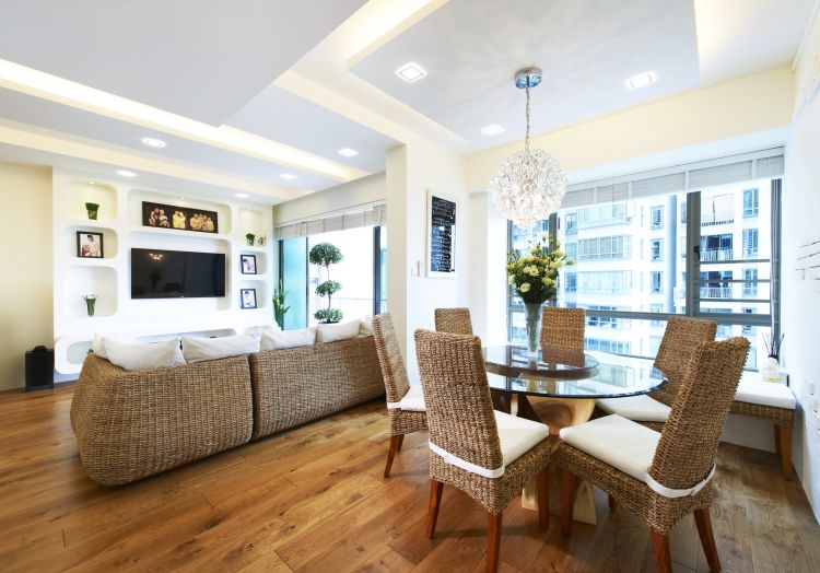 Modern, Resort, Tropical Design - Dining Room - Condominium - Design by U-Home Interior Design Pte Ltd
